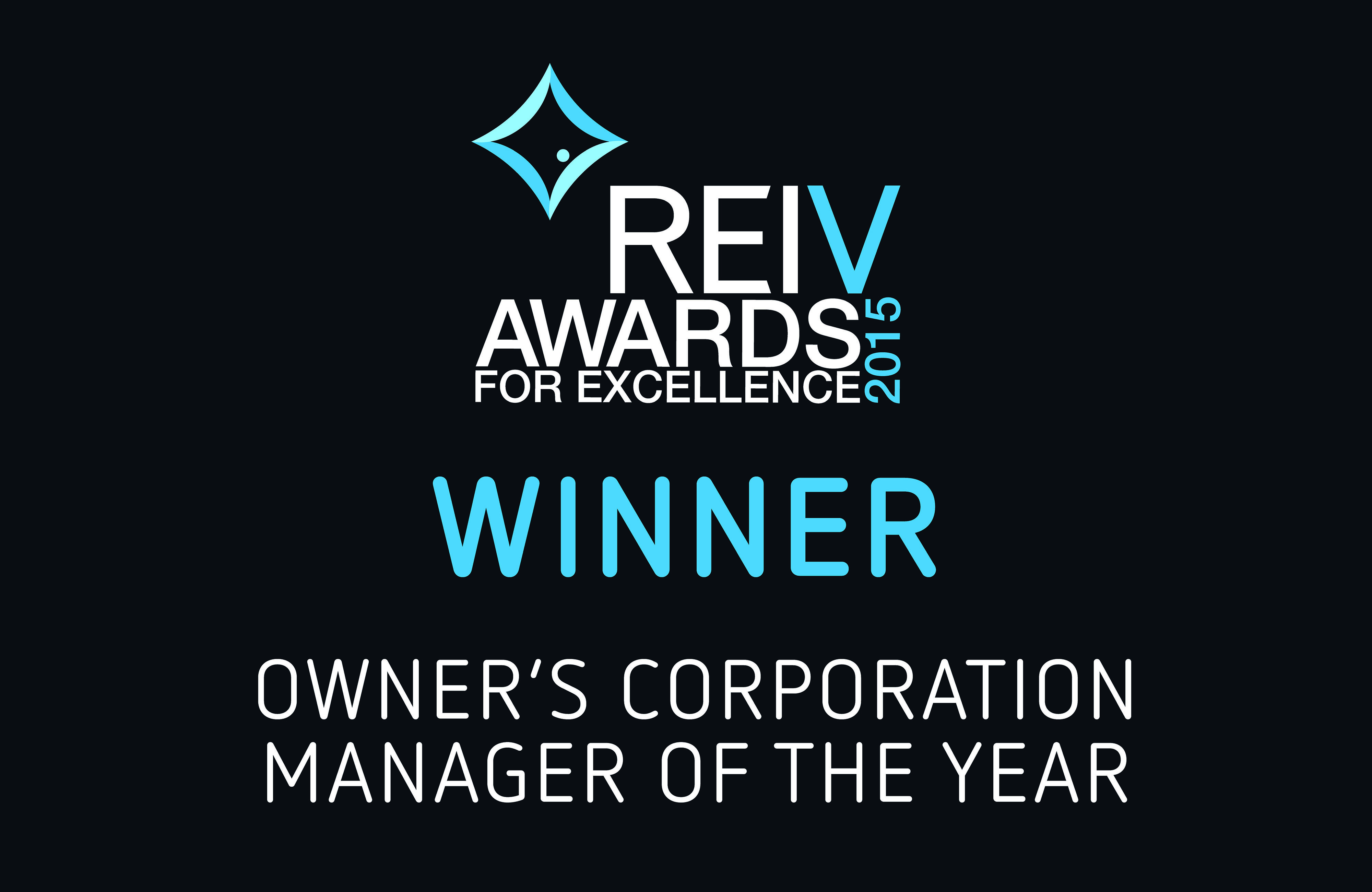 2015 - REIV Owners Corporation Manager of the Year - Ronald Perera